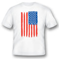 American flag  black or white tee