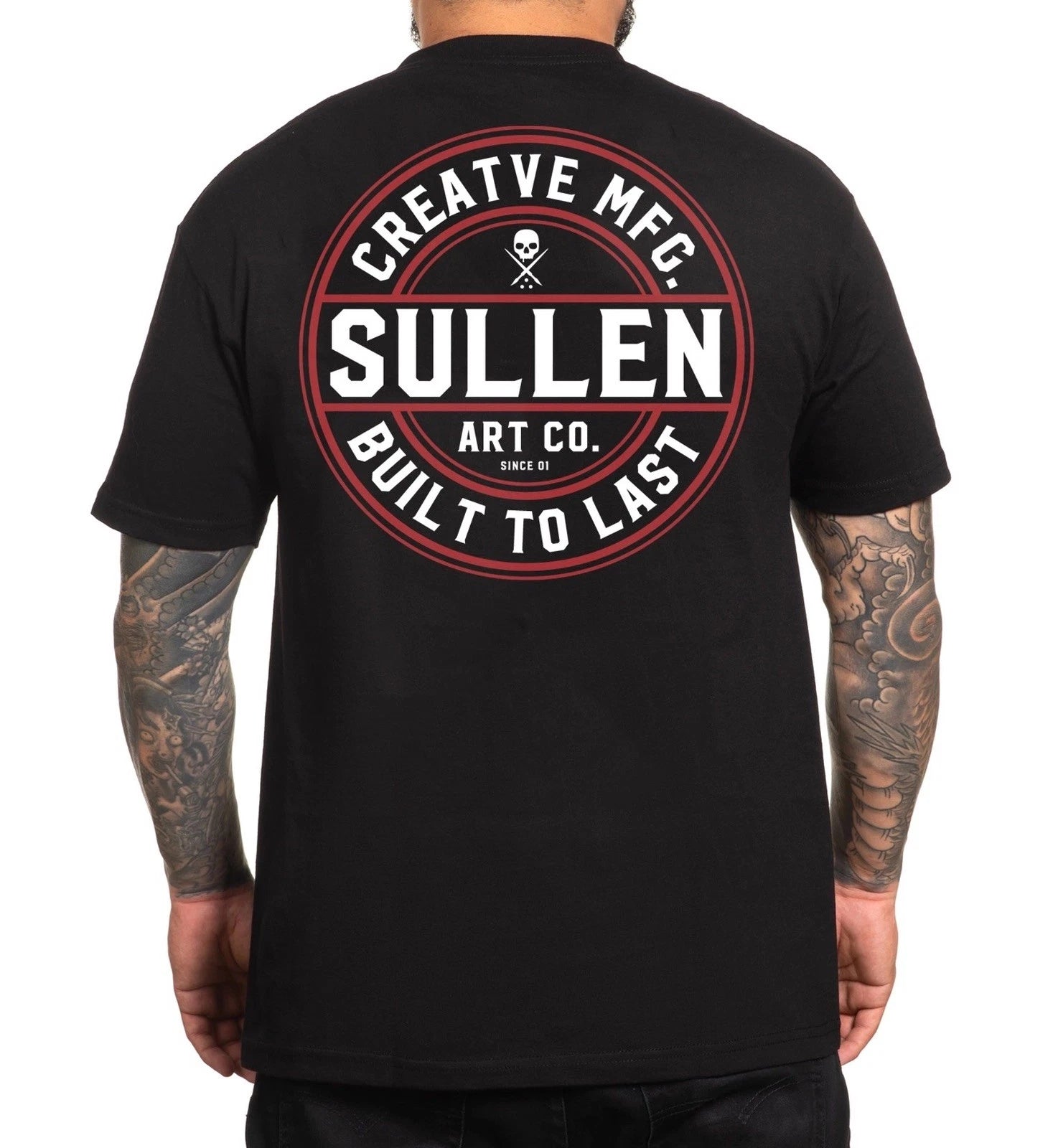 SULLEN CLOTHING CREATIVE CORP LOGO BLACK STANDARD T-SHIRT (L)