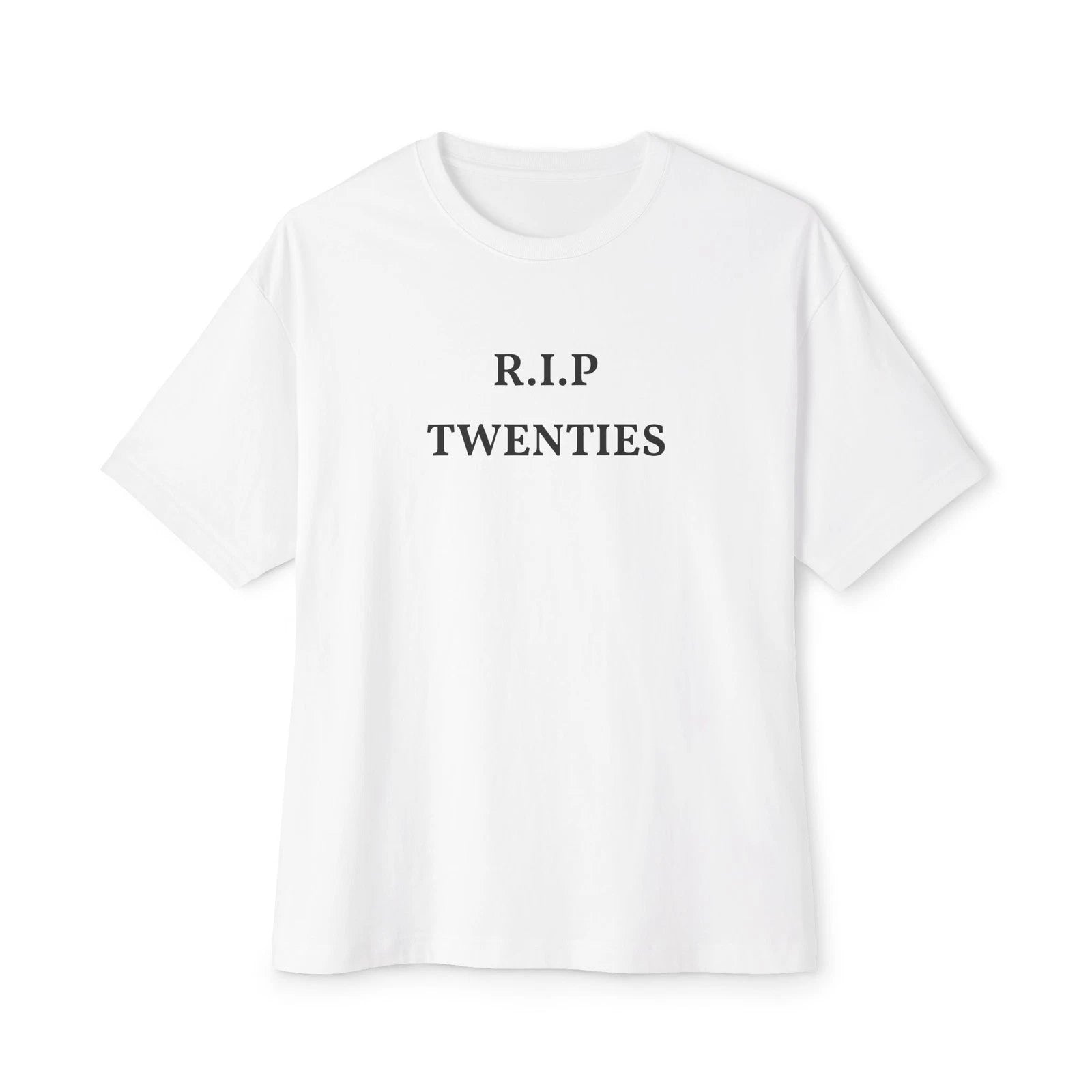 'Rip Twenties' Unisex Oversized Boxy Tee