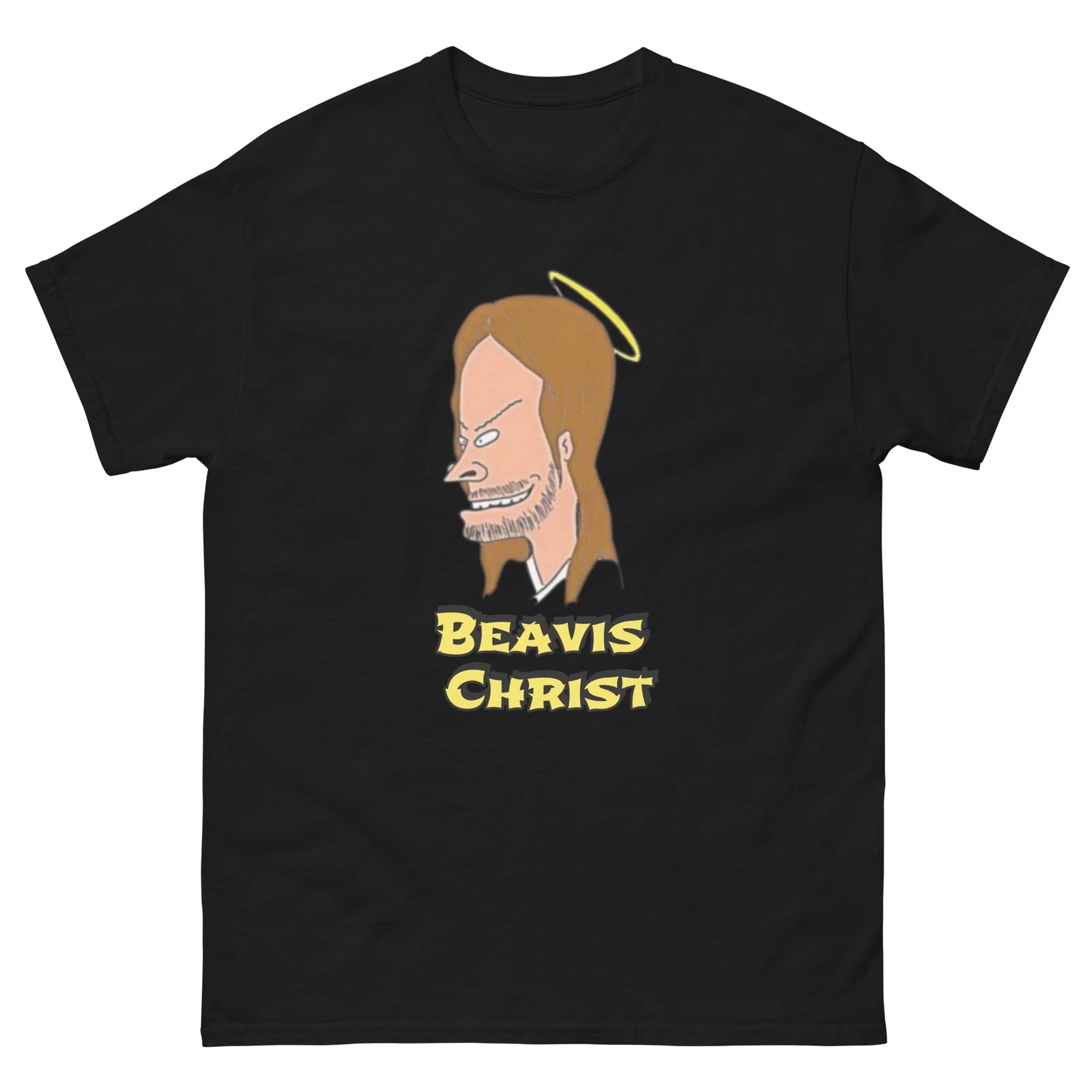 Funny Beavis and Butthead Tee | Unisex | Custom Print Beavis Christ T-Shirt