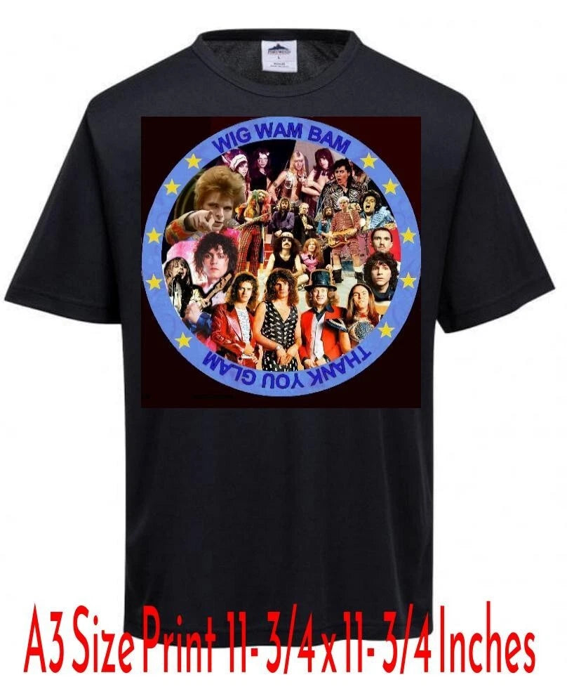 T.shirt   Glam Rock Design  IN  Adult Sizes/ COOPER  SLADE BOLAN SWEET WIZARD
