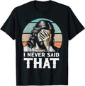 I Never Said That Funny Disappointed Jesus Retro Vintage Humor T Shirt