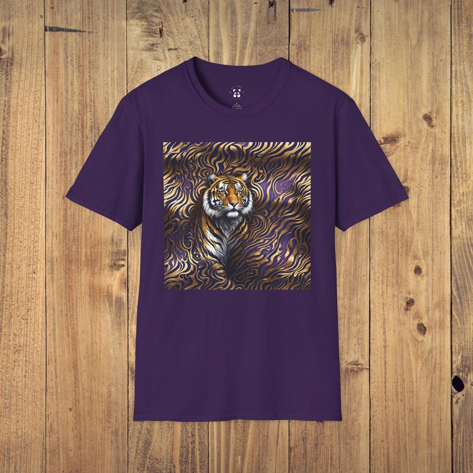 Premium Tiger Art T-Shirt - Personalized Abstract Design for Bold Fashion