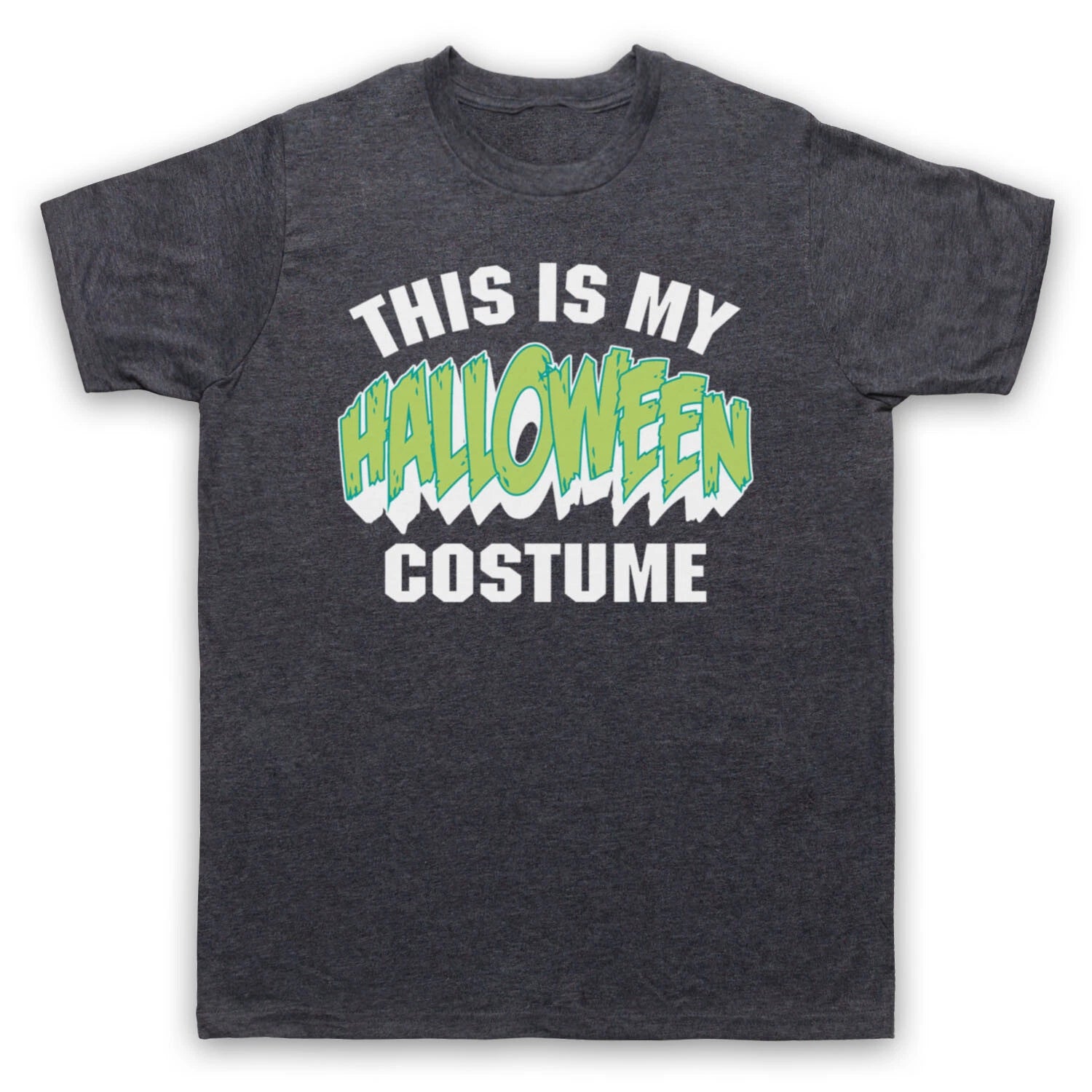 THIS IS MY HALLOWEEN COSTUME HIPSTER RETRO FUNNY LAZY MENS & WOMENS T-SHIRT