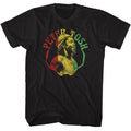 Peter Tosh Framed Photo Rasta Colors Men's T Shirt Reggae Music Merch