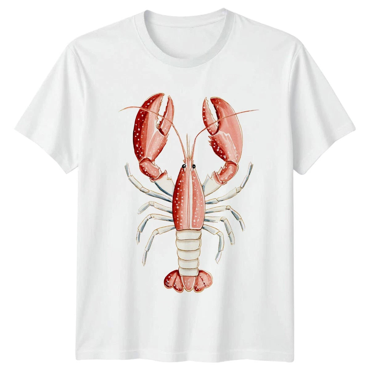 Lobster Crustacean Marine Life Mens T-Shirt Womens Tee Graphic Unisex Top