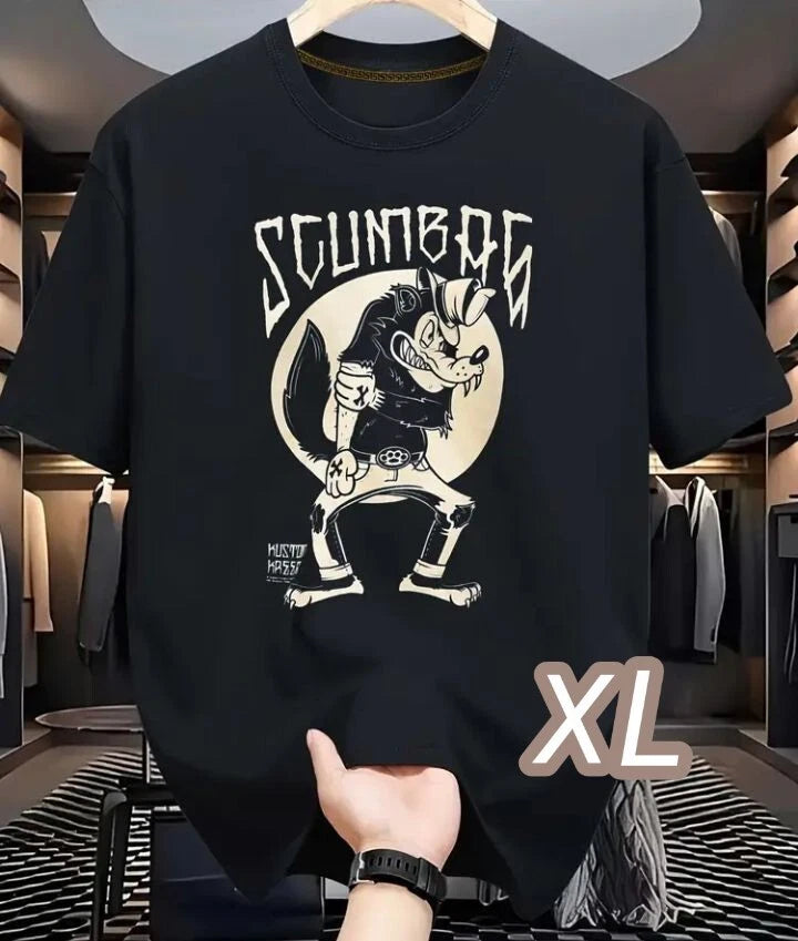 Premium T Black XL Size SCUMBAG Dry Material Size