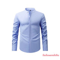 Men's Formal Shirt Casual Slim Shirts Long Sleeve Button Down Tops Blouse
