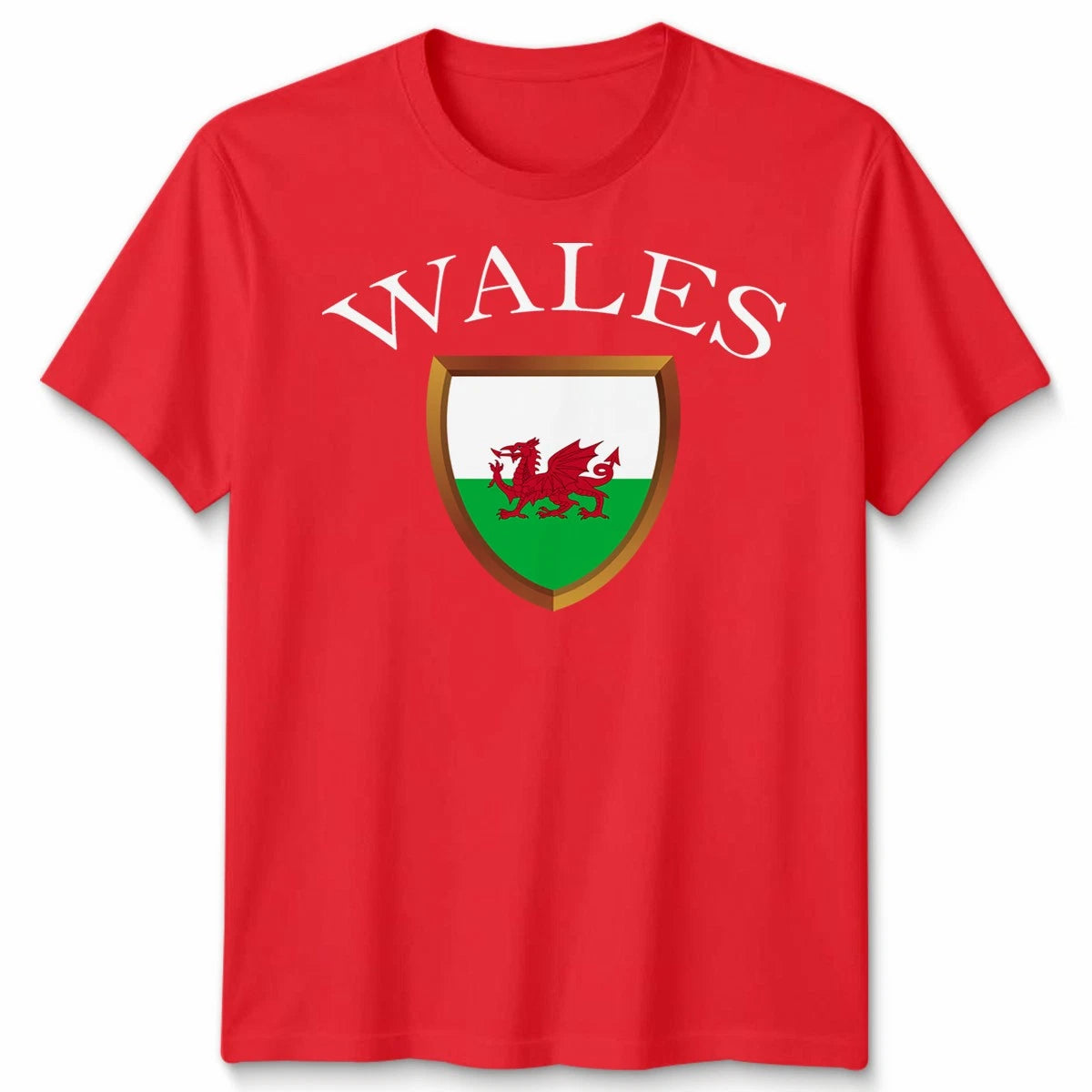 Wales Flag And Name Unisex Football T Shirt National Flag Welsh Design Tee