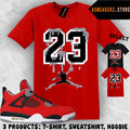 Tee Shirt Matching AJ 4 Toro Bravo 2026 Match Sneaker Drip Dripping 23 T-Shirt
