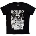 Nickelback  Premium Carbon T-Shirt: Wall Speakers (Black) OFFICIAL NEW