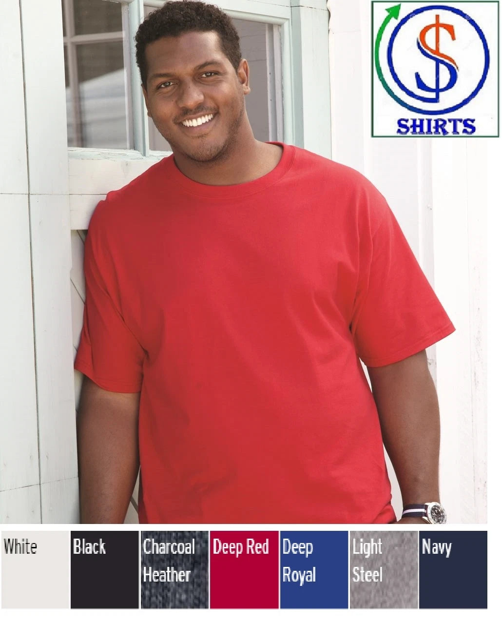 Hanes Beefy-T® Tall Short Sleeve T-Shirts Tee 100% Cotton Men's LT XLT-4XLT 518T