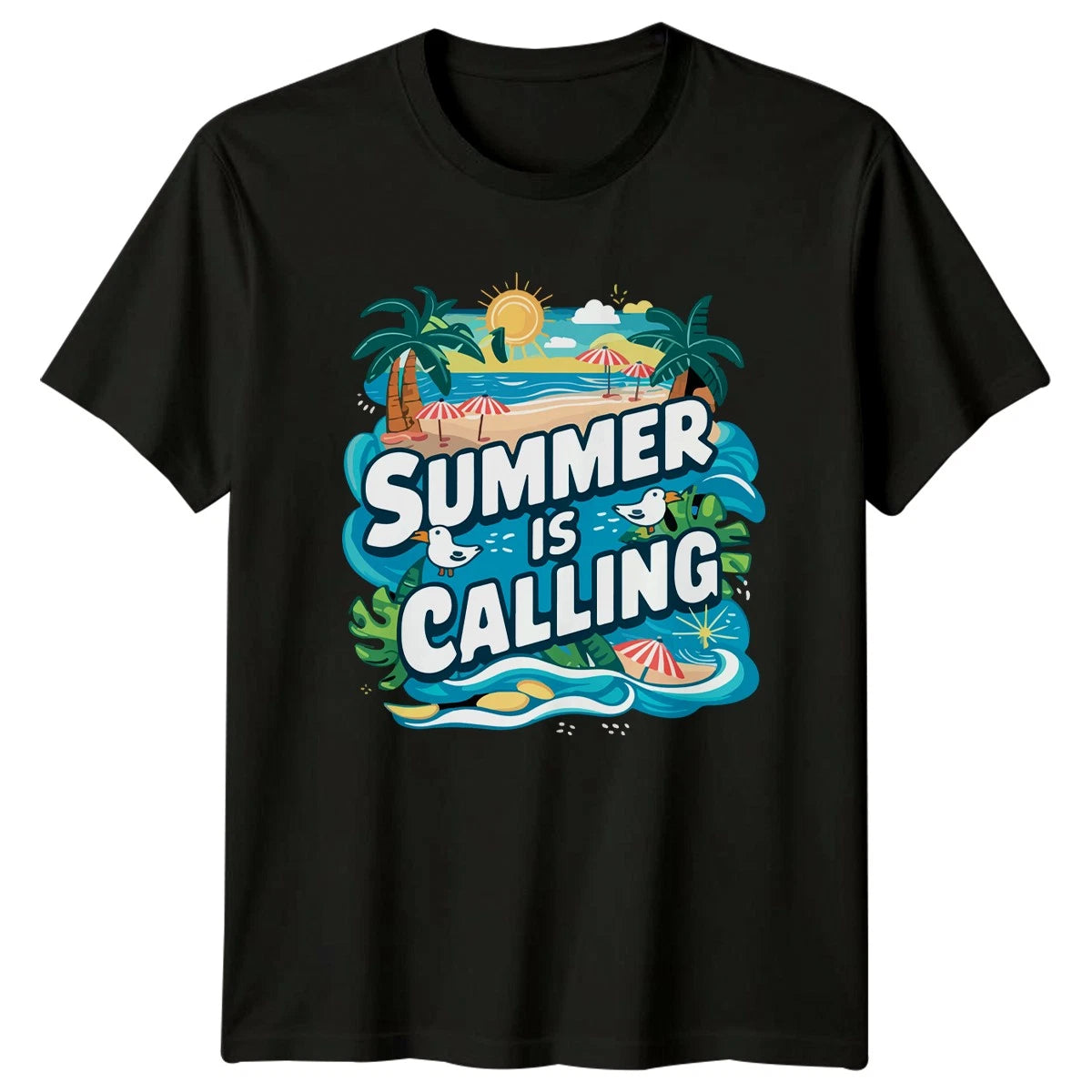 Summer Is Calling T-Shirt Summer Holiday Lifestyle Summer Holiday Gift
