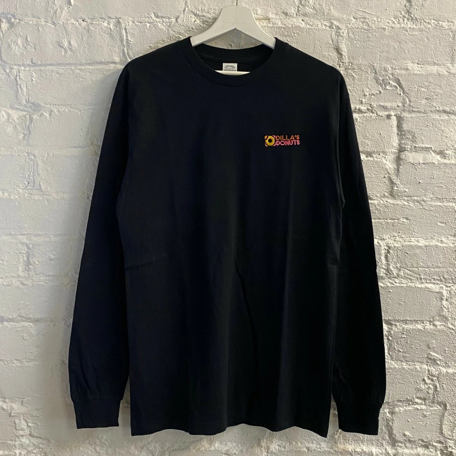 Actual Fact Dilla's Donuts Black Long Sleeve Tee T-shirt