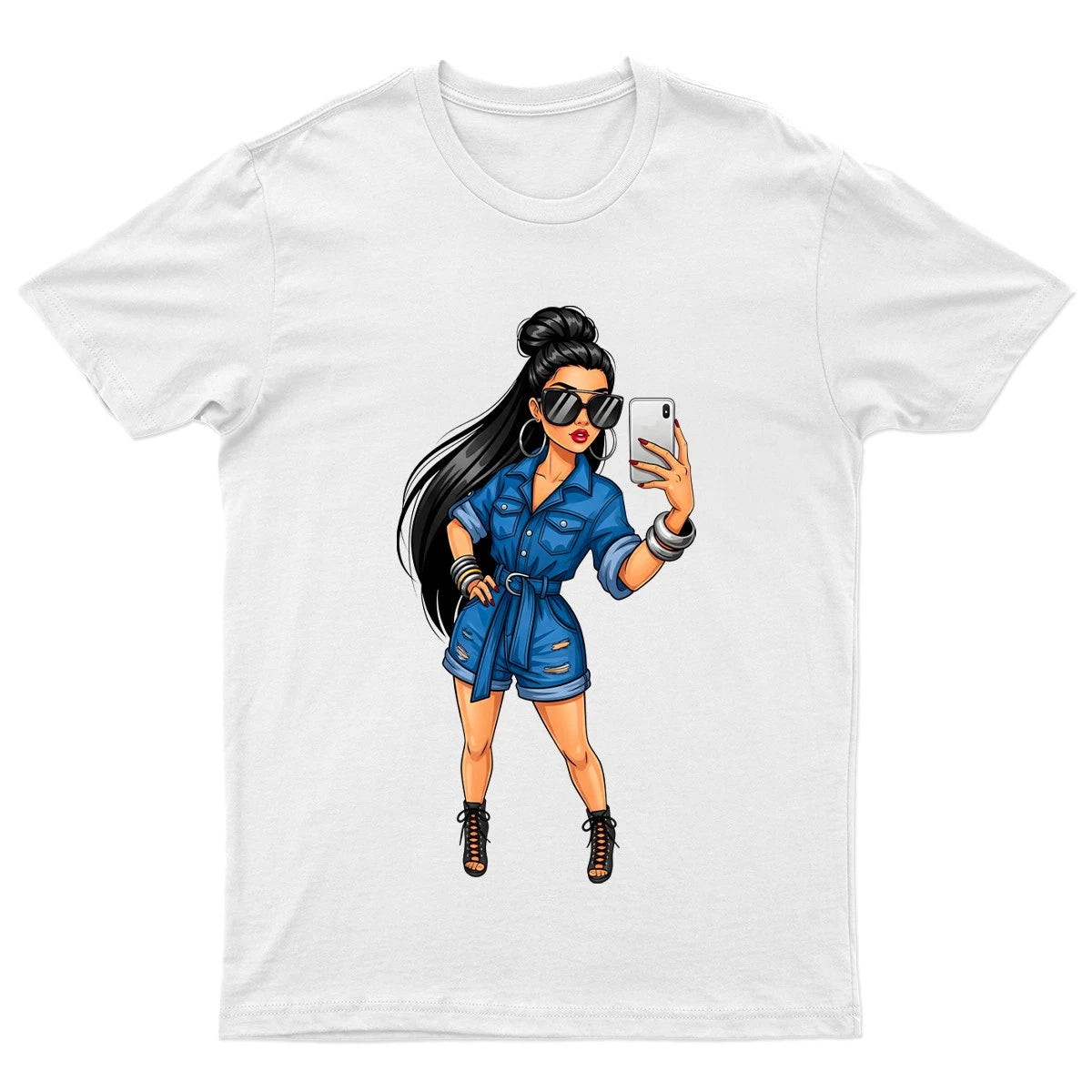 Fashion Urban Style Selfie T-Shirt Unisex Gift Retro Funny Stylish Designer