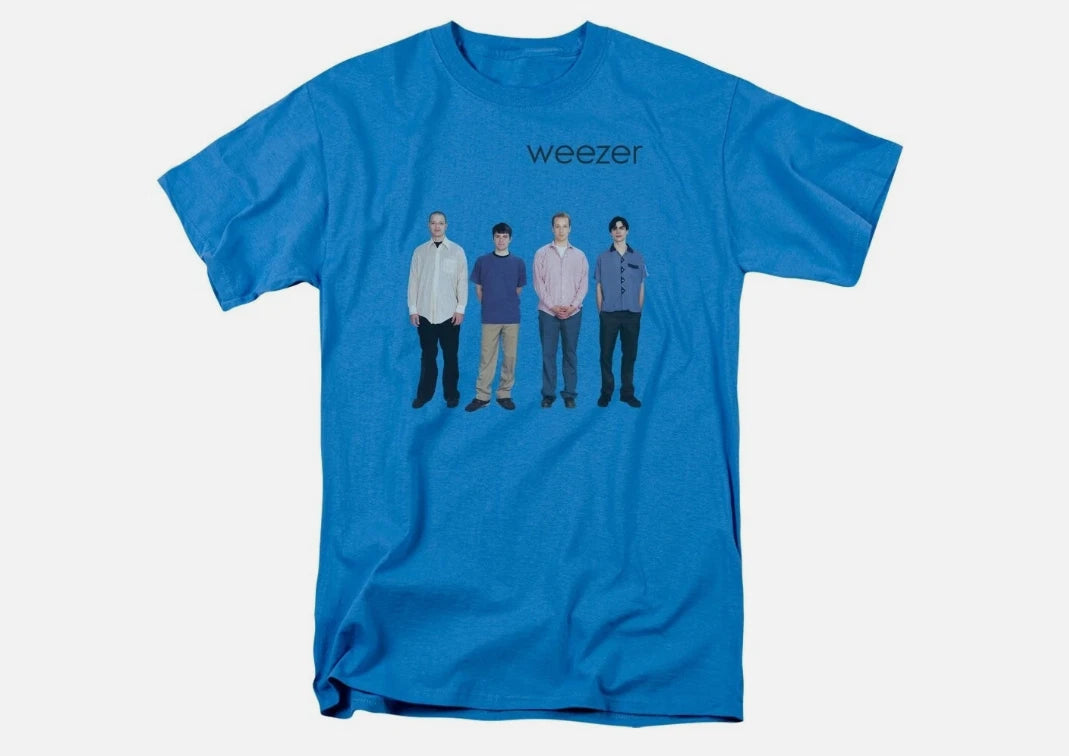 Weezer 1994 album Weezer Band Shirt Classic Royal Blue Unisex S-3XL