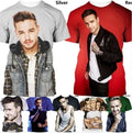 Singer Liam Payne 3D Print Women Men Short Sleeve T-shirt Tops Casual Tees