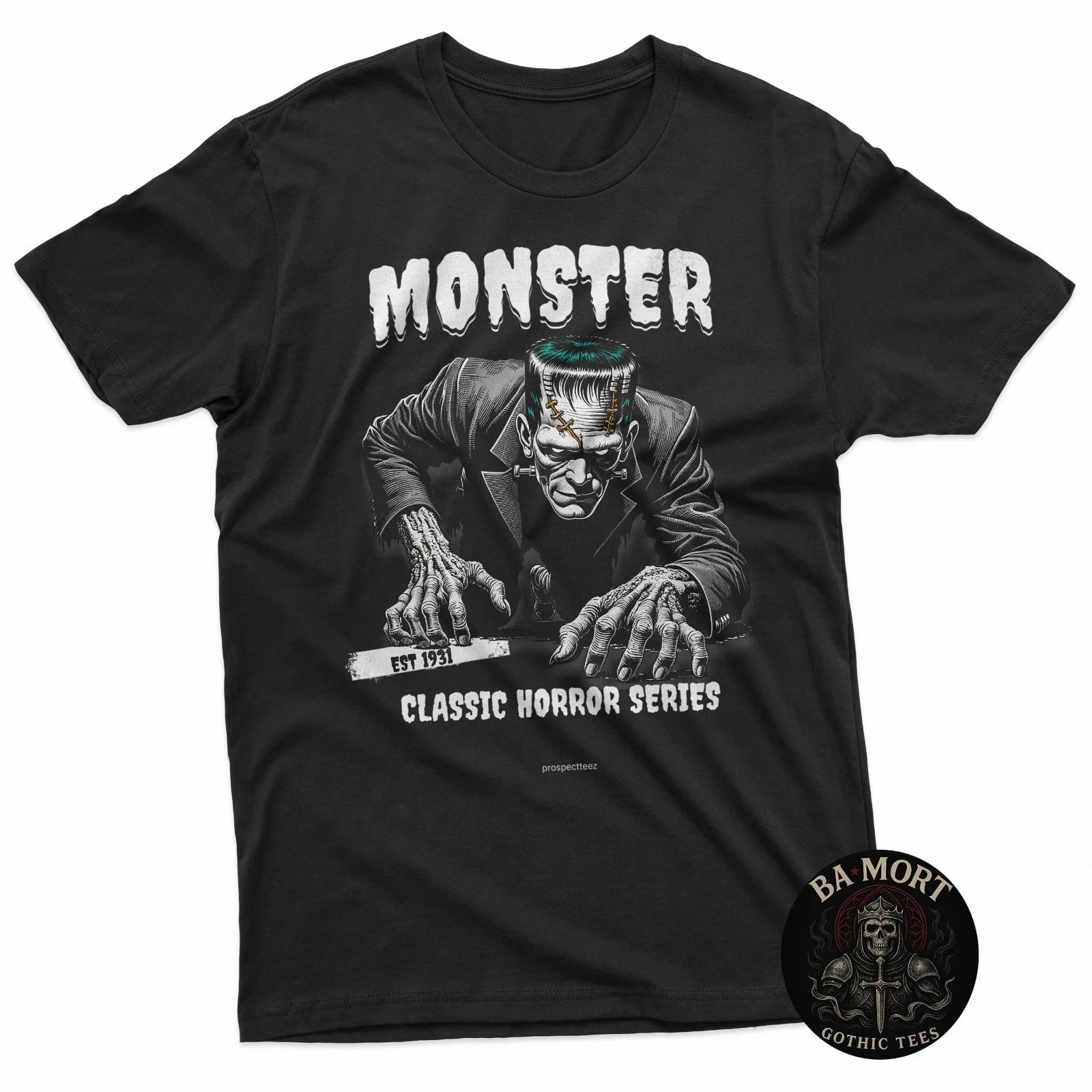 Monster Frankenstein 1931 Classic Horror Tee Vintage Poster T-Shirt