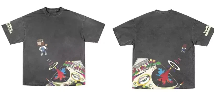 Kanye West Graduation Bear Vintage Shirt 3D S-4XL