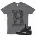 Grey BLESSED T Shirt for J1 Flight 45 High Black Cool Gray Anthracite