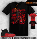 Tee Shirt Matching AJ 12 Flu Game 2025 To Match Sneaker MJ Flair 23 T-Shirt