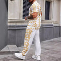 Casual Printed Short Sleeve T Shirt For men Street Style for Club and Vacation