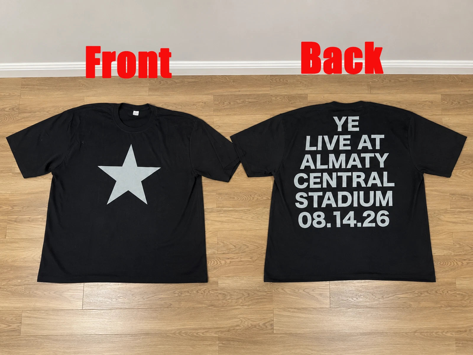 Kanye West Ye Live At Almaty Kazakhstan Concert Merch T-shirt Aug 14 2026