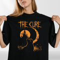 Vintage Cat Moon Graphic T Shirt Gothic Cat Lover Retro Music Inspired Women tee