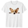 Peeking Corgi T-Shirt Corgi Dog Lover Pets Birthday Gift For Him And Her
