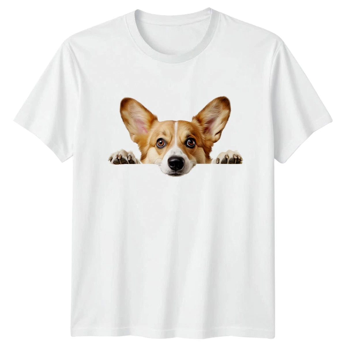 Peeking Corgi T-Shirt Corgi Dog Lover Pets Birthday Gift For Him And Her