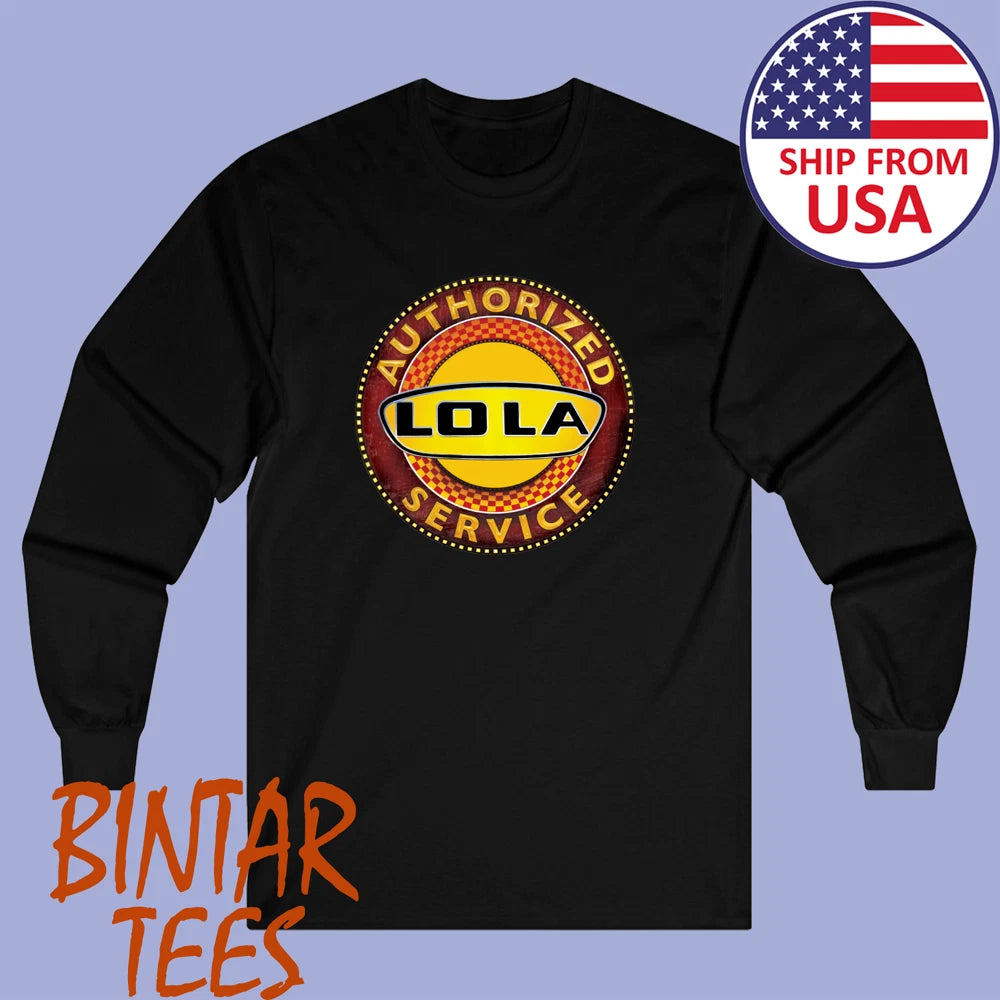 Lola Race Cars Authorized Service Men's Black Size S to 3XL