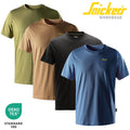 Snickers Mens Workwear Classic Small Logo T-Shirt 2588 Black Grey Blue S - 4XL