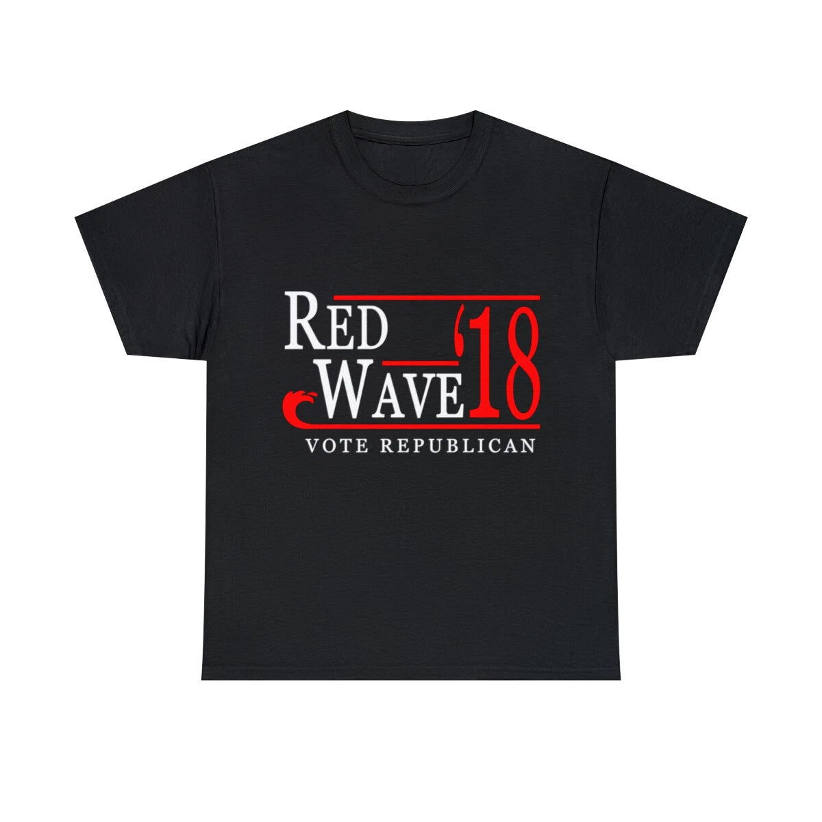 Red Wave Vote Republican 2018 Election Graphic Tee Shirt, S-5XL