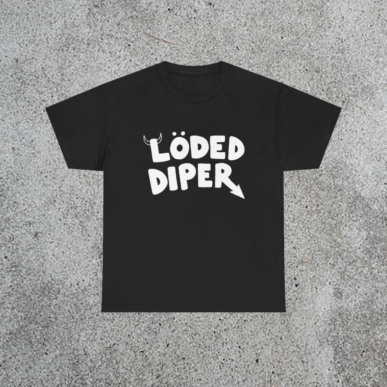 'Loded Diper' Heavyweight Cotton Graphic T-Shirt
