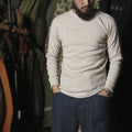 Bronson Vintage Men's Classic Crew Neck Long Sleeve T-Shirt Thicken Cotton Shirt