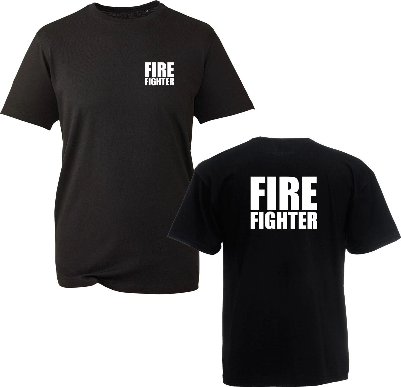 Firefighter T-Shirt Fireman Fire Fighter Officer Uniform Workwear Unisex top