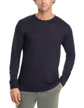 NWT THEORY Men's S Long Sleeve Essential Tee in Black