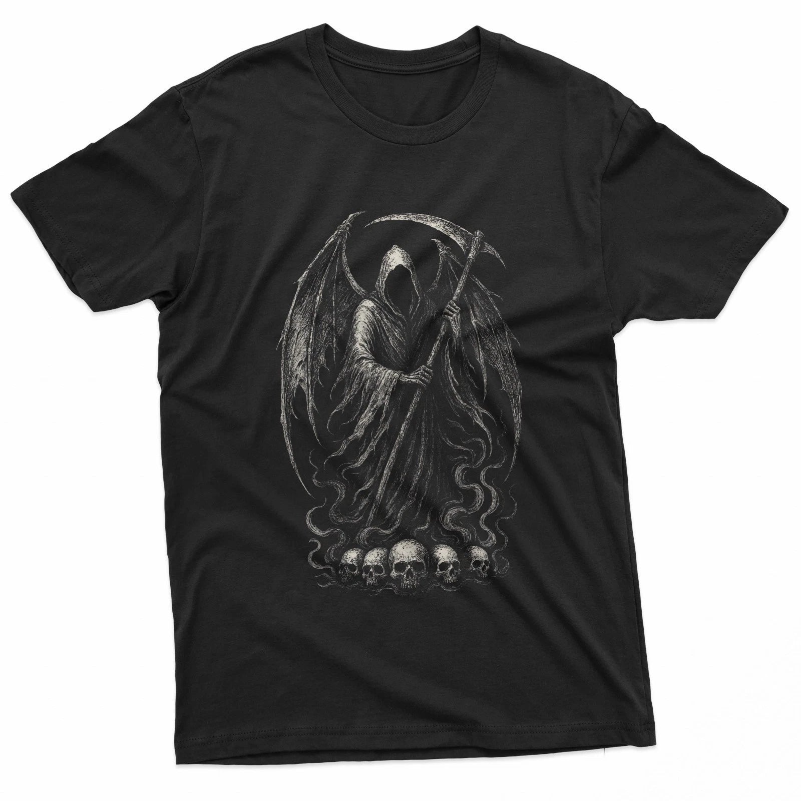 Grim Reaper Skeleton Goth Gothic Horror Skull Alt Aesthetic T-Shirt
