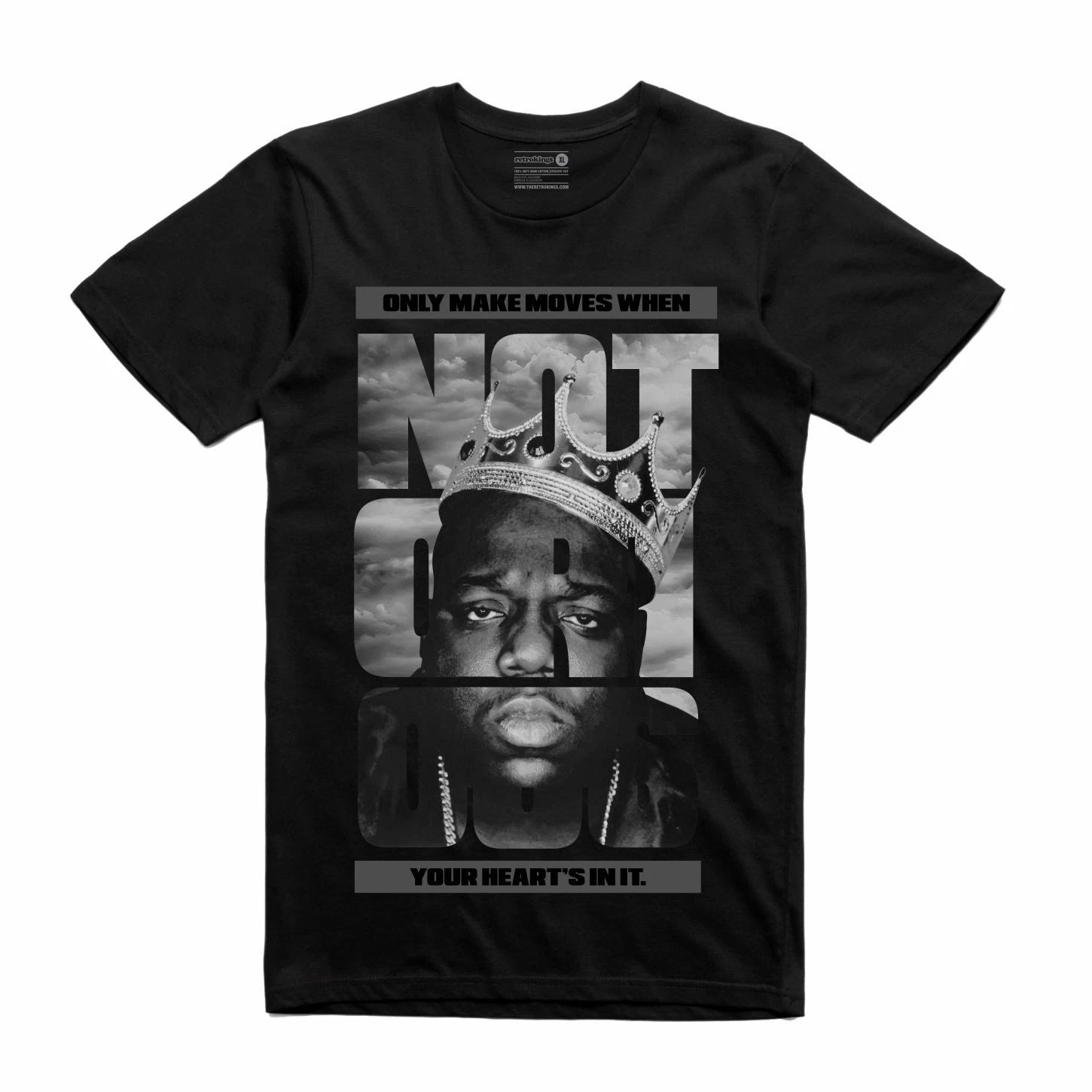 BRAND NEW Streetwear on Demand NOTORIOUS BIG BOLD BLACK Tee Shirt SMALL-3XLARGE