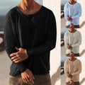 Men Sport Long Sleeve T Shirt Crew Neck Top Running Tee Pullover Sweatshirt