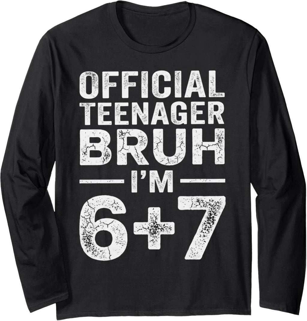 13th Birthday Official Teenager Six Seven Meme Long Sleeve T-Shirt