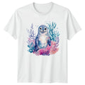 Watercolor Seal T-Shirt Marine Animal Ocean Gift For Him And Her