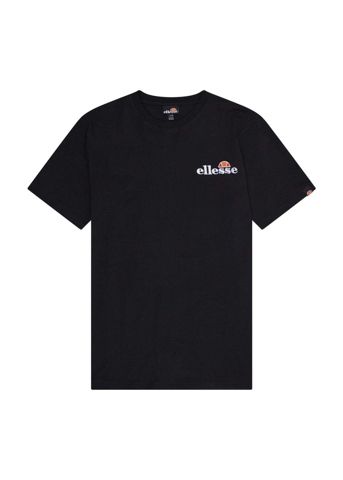 ellesse Men's Voodoo Short Sleeve T-Shirt, Classic Logo Cotton Tee, Black