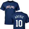England Football T-shirt Personalised  Custom Name Age  Number Kid Adult Tee Top