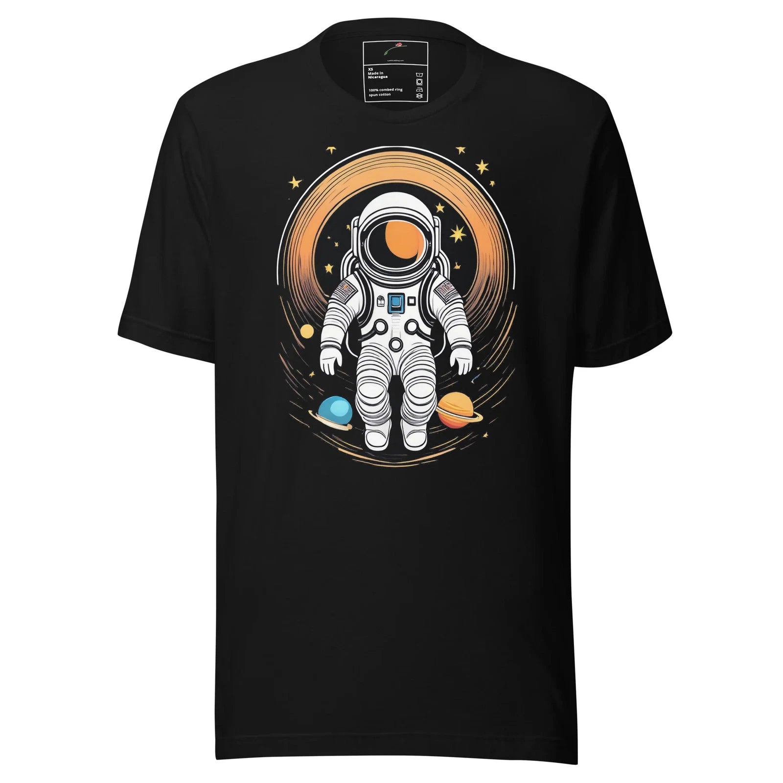 Trendy Astronaut Tee Men Space Graphic T-Shirt