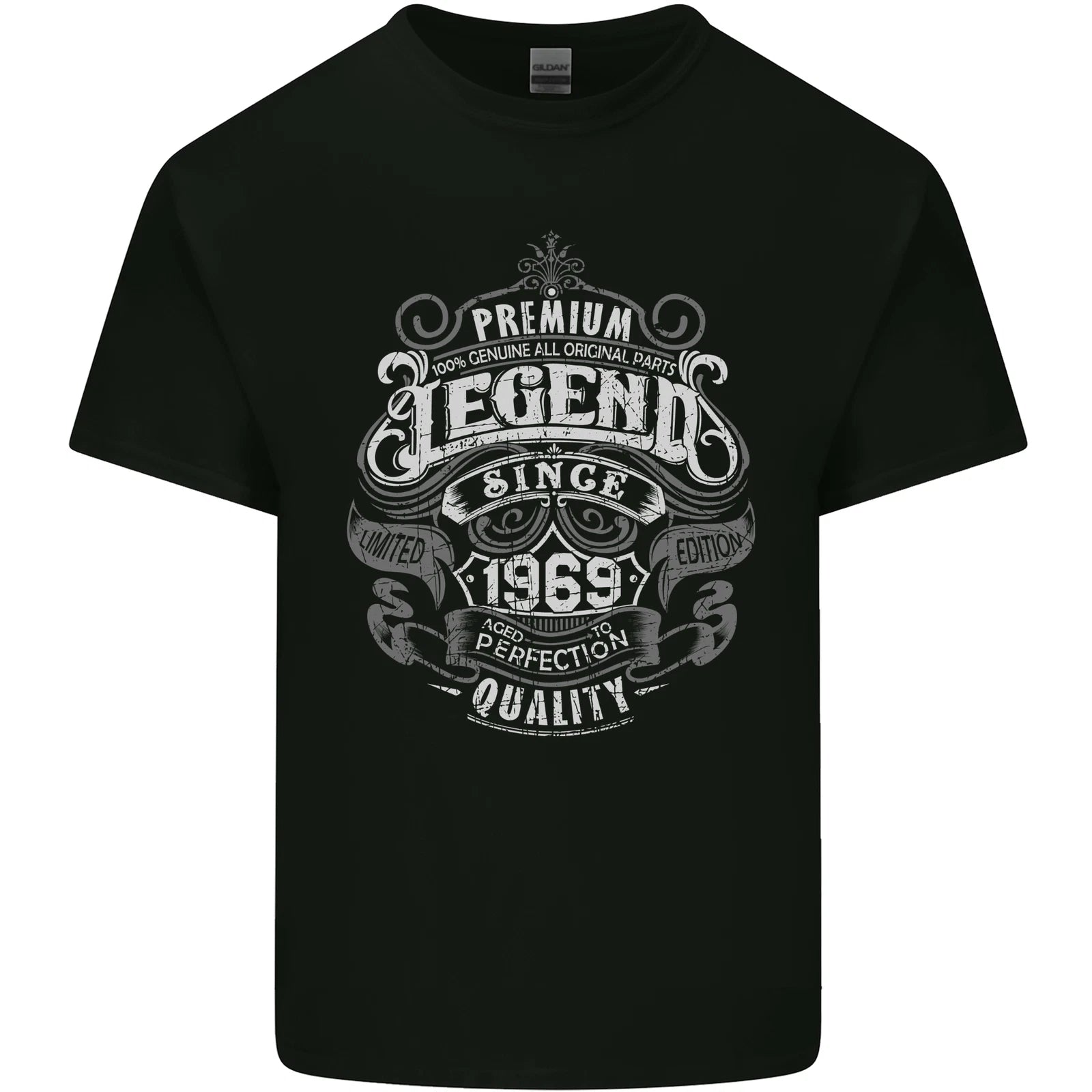 Premium Legend 57th Birthday 1969 Mens Cotton T-Shirt Tee Top