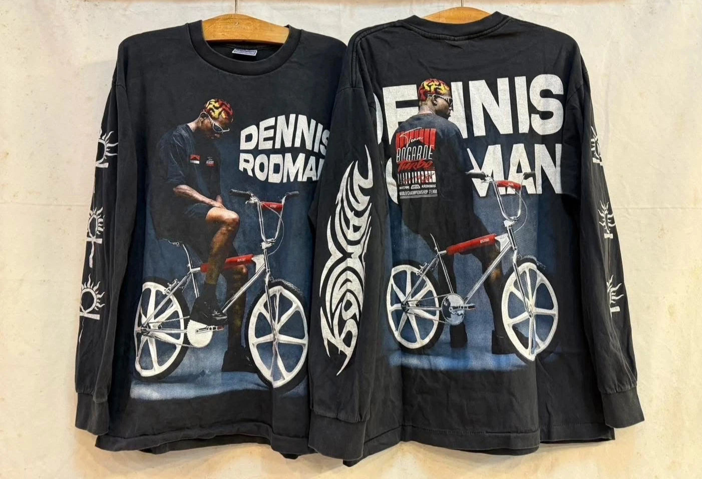 Dennis Rodman AOP Vintage Y2K Skate Street Size L Long Sleeve T-Shirt REPRINT
