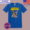 Captain Caveman Cartoon Retro Men's Blue Size S-5XL