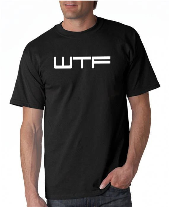 WTF T-shirt What the F**K Funny Mature 5 Colors S-3XL