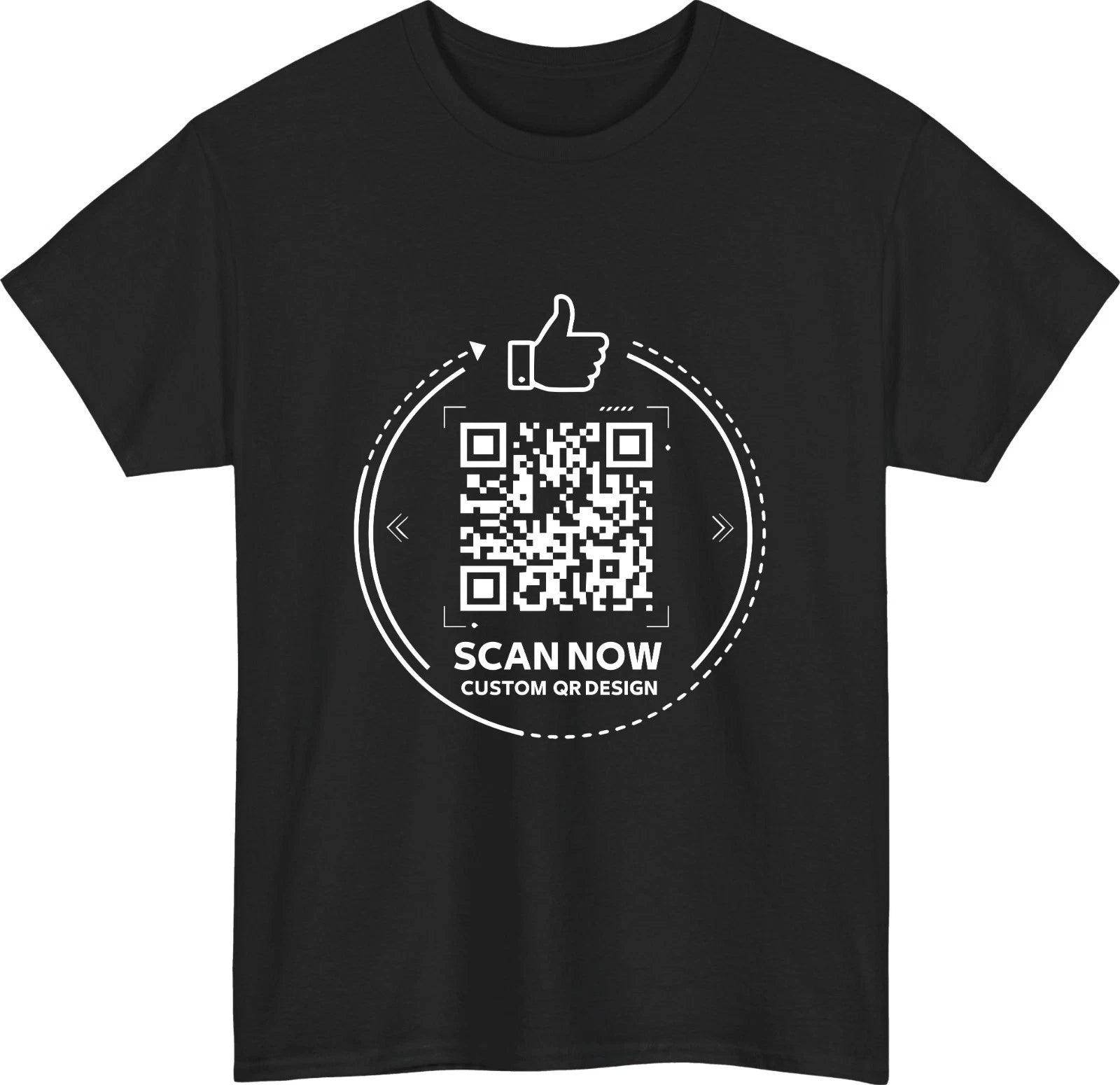 Personalised QR Code Scan Me T-Shirt Custom Interactive Social Media Link Top